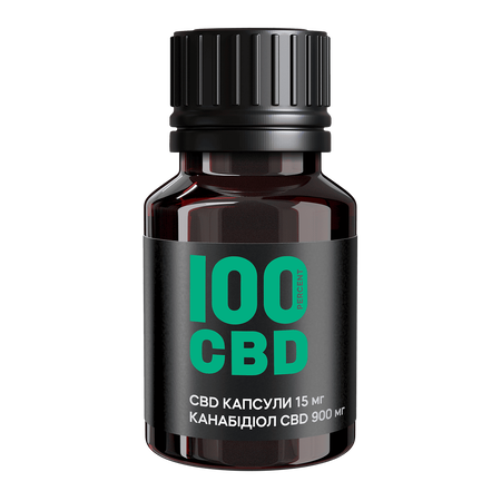 CBD-капсули 900 мг cbd, 60 кап. по 15 мг cbd 