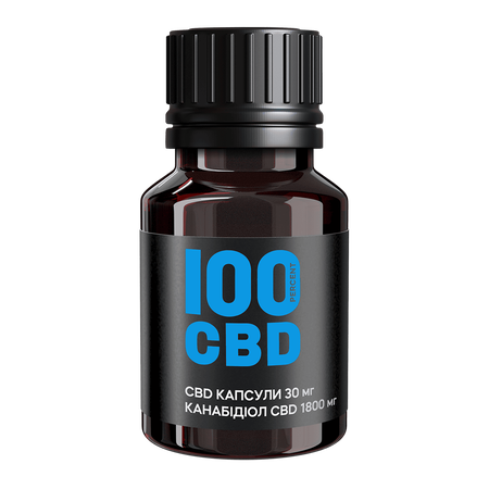 CBD-капсули 1800 мг cbd, 60 кап. по 30 мг cbd