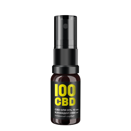 CBD-олія 20%, 2000 мг, 10 мл, Лимонний сорбет 
