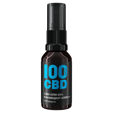 СBD-олія 20%, 4000 мг, 20 мл, мандарин 